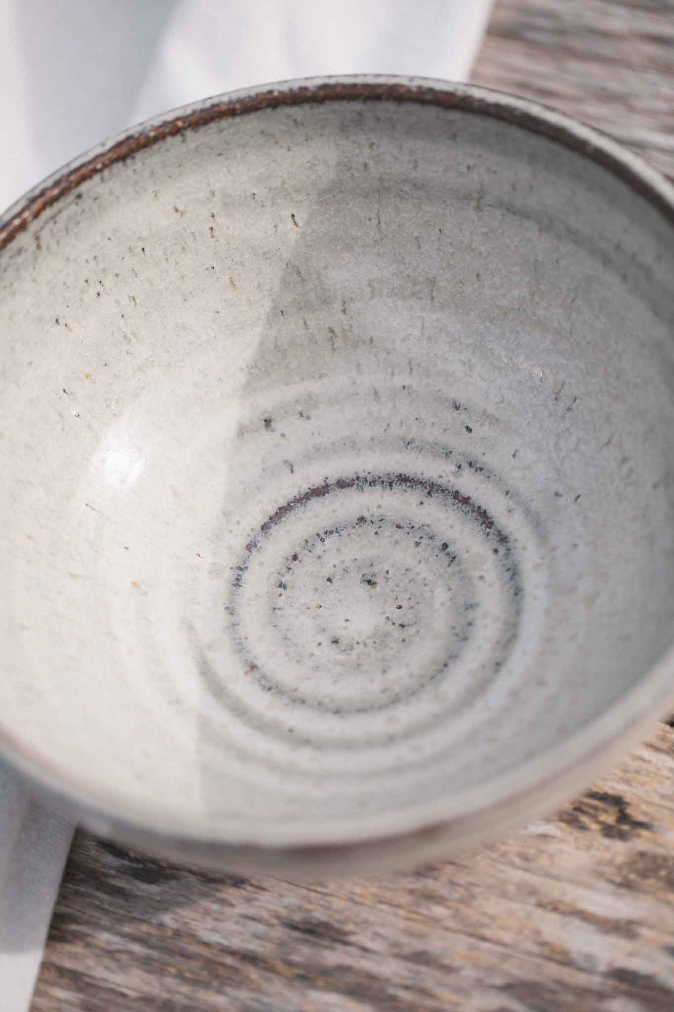 Statement Bowl – Raw Earth with Binalong Bay Glaze