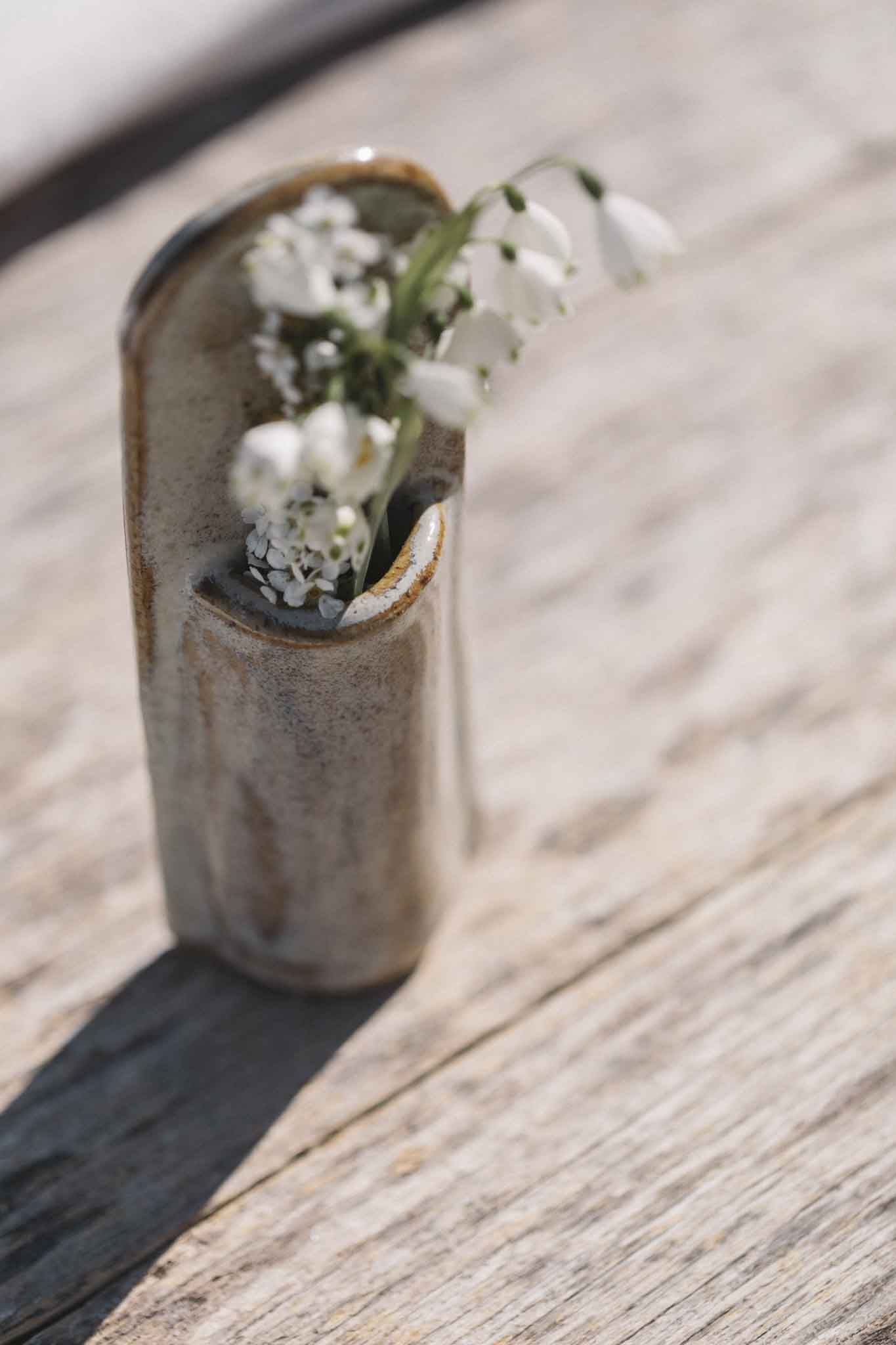 Handcrafted Ceramic Wall Hanging Vase | Long