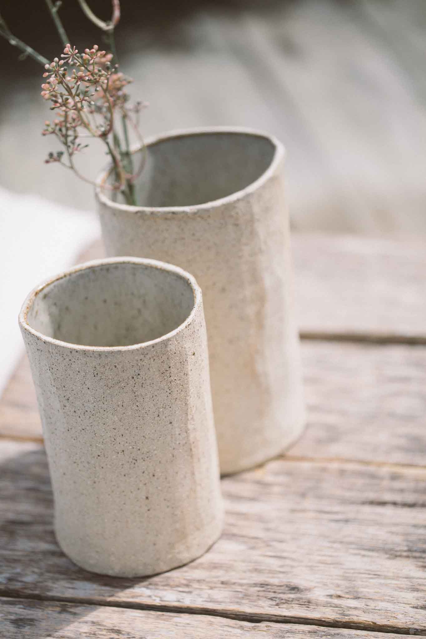 Raw Earth Carved Vase | Medium