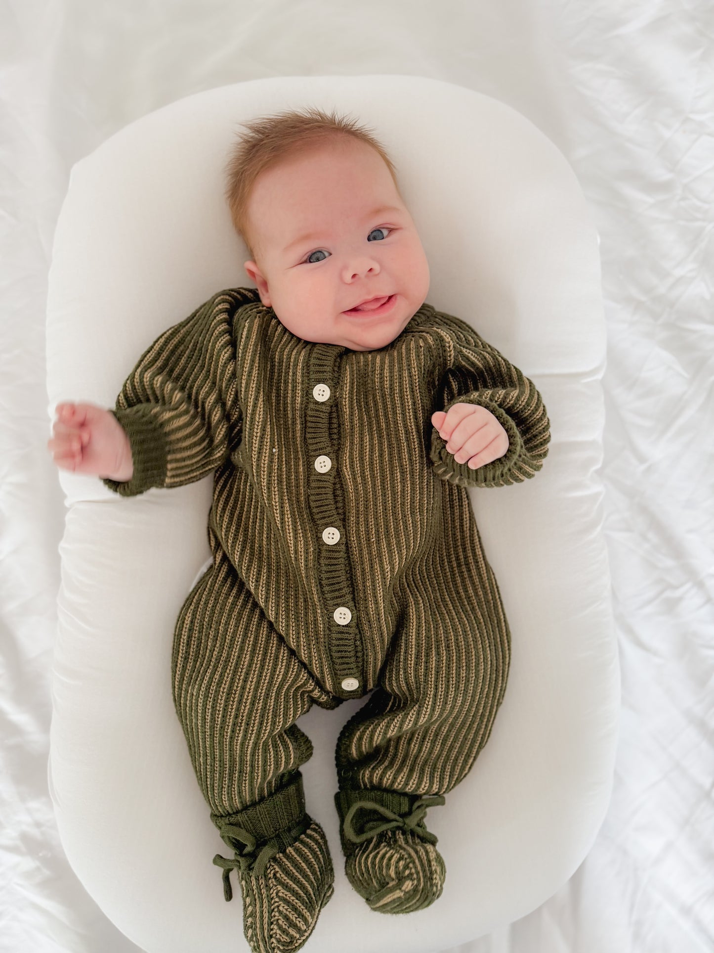 CLASSIC KNIT ROMPER | PESTO