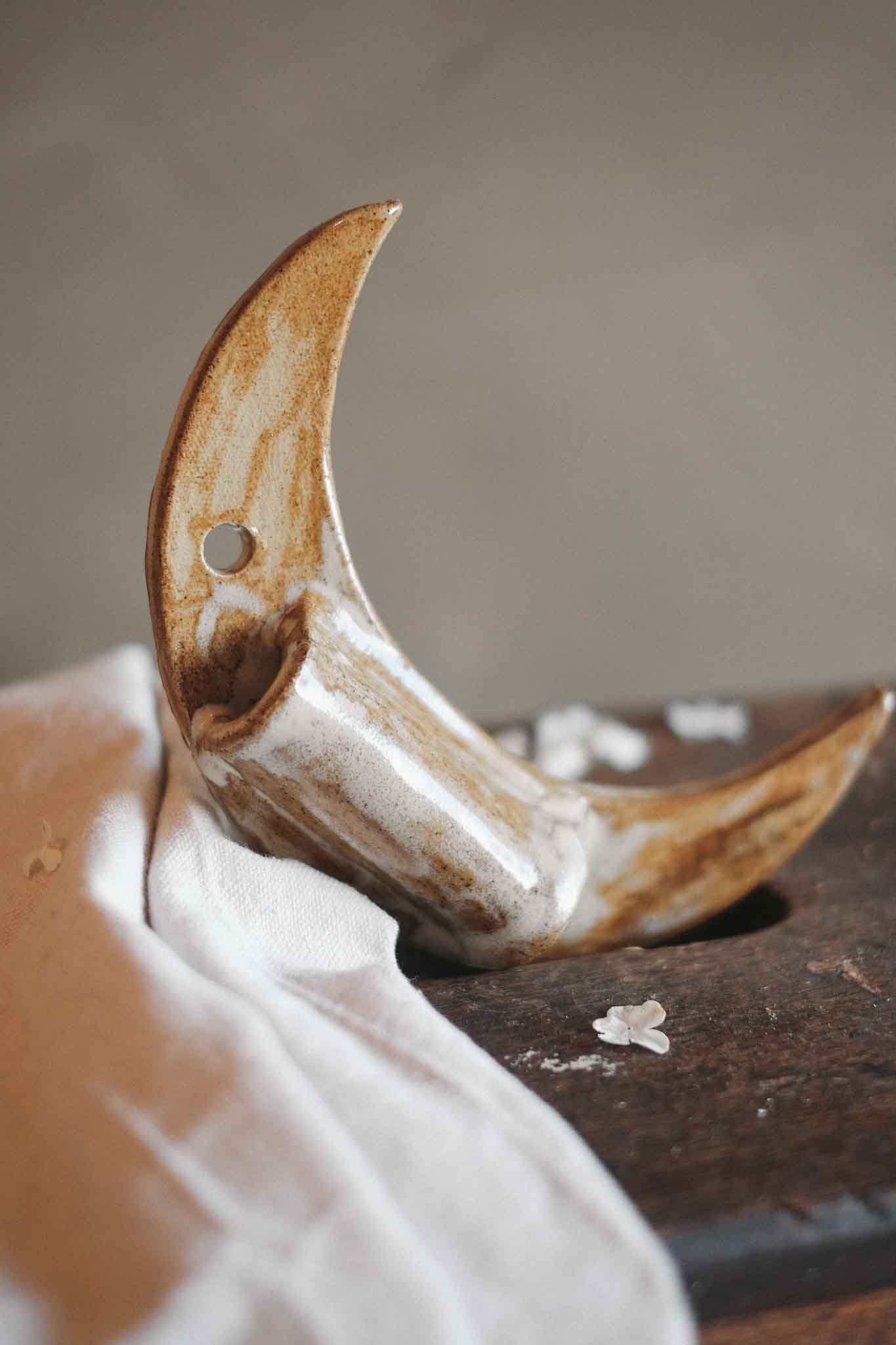 Handcrafted Crescent Moon Wall Planter