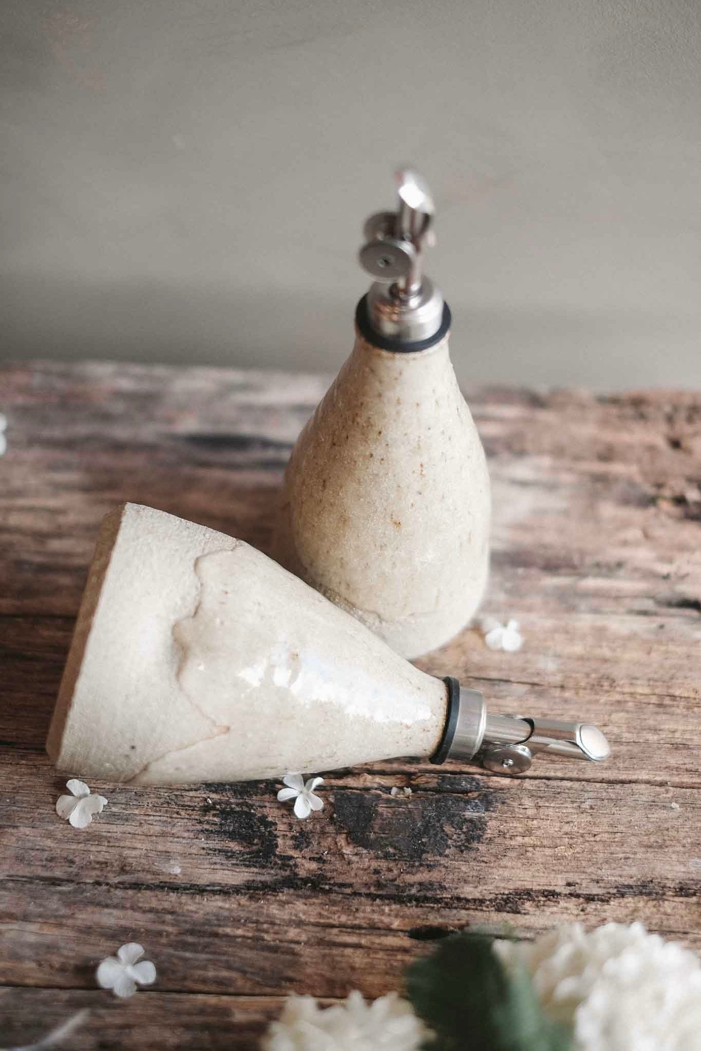 Wild Clay Oil Cruet – Handcrafted Elegance | Drift