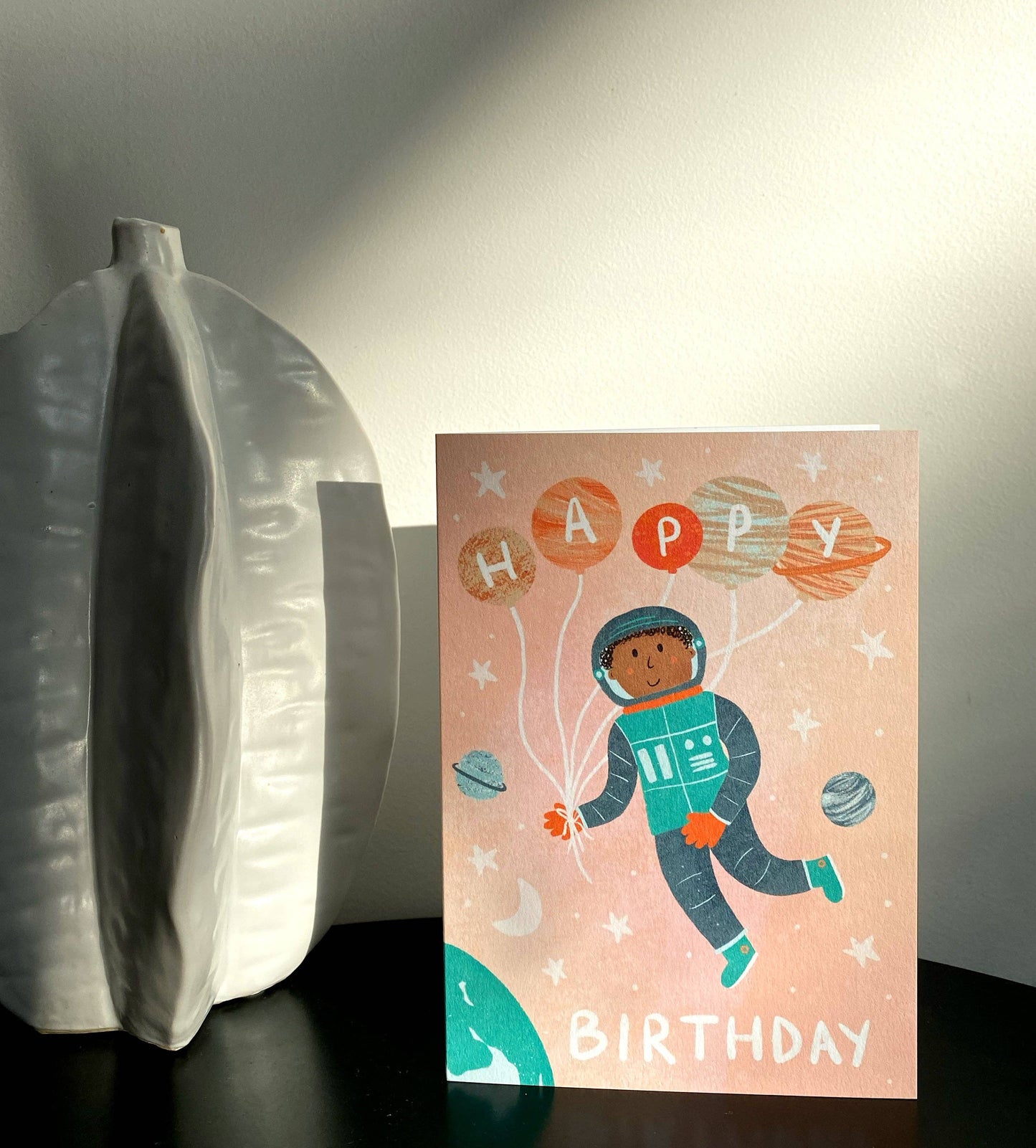 Astronaut Happy Birthday Card | Kids Space Greeting Card