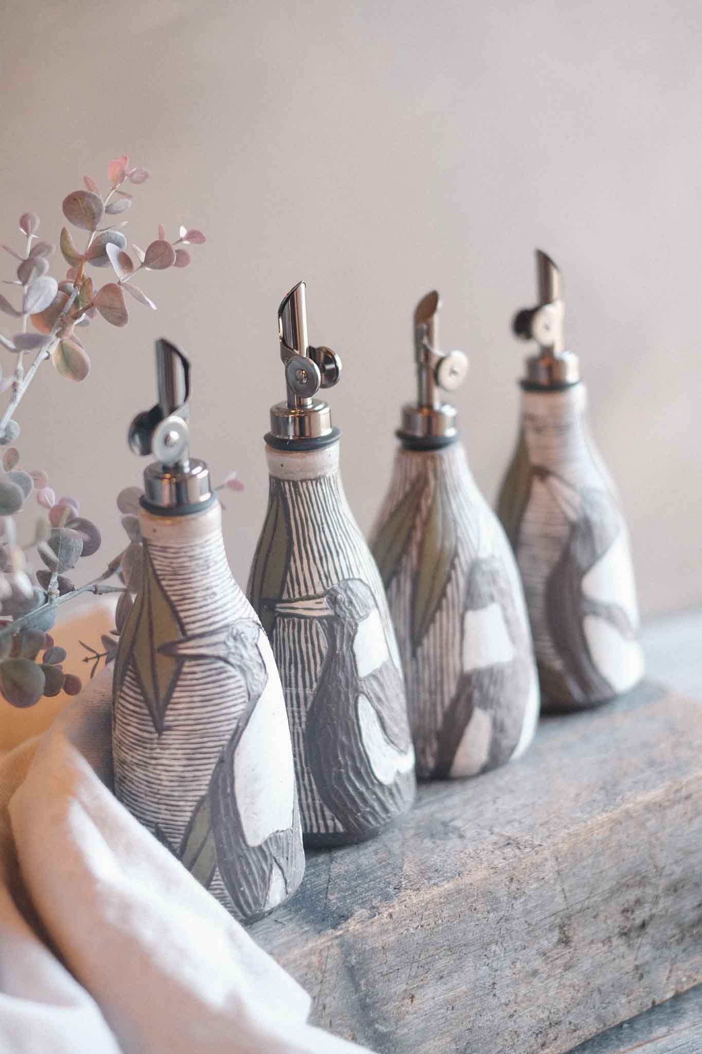 Magpie Oil Pourer — in collaboration with Jane Chapman