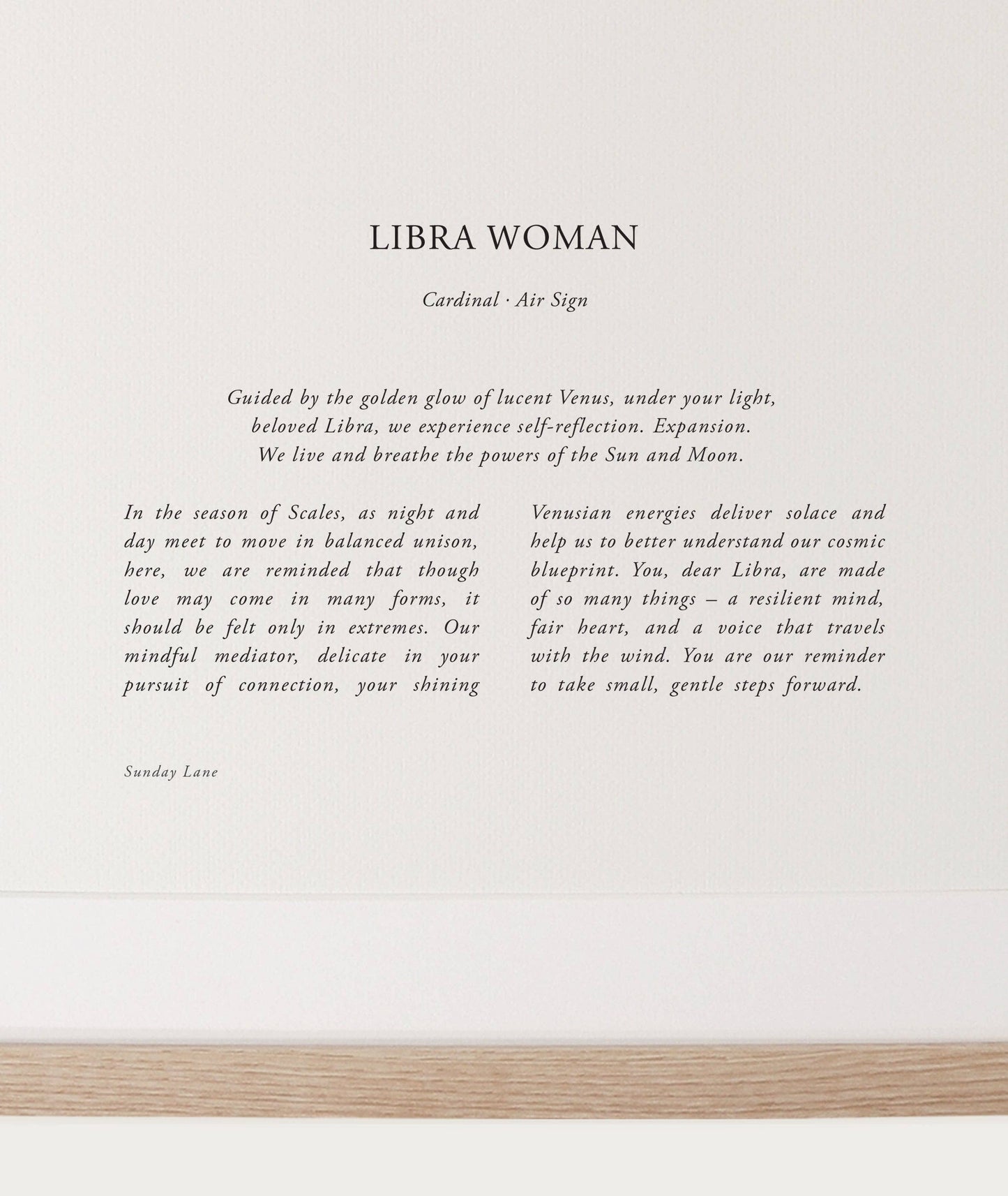 Libra 05: A4 Print