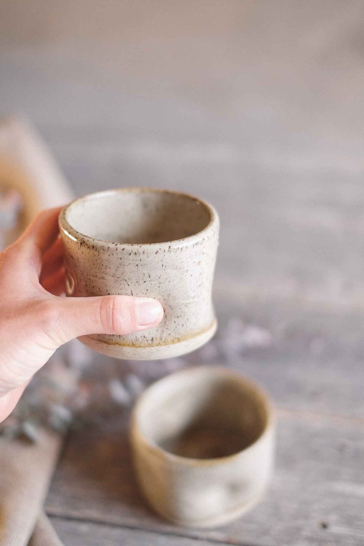 Wabi Sabi Latte Cup – Binalong Cream Glaze – 300ml