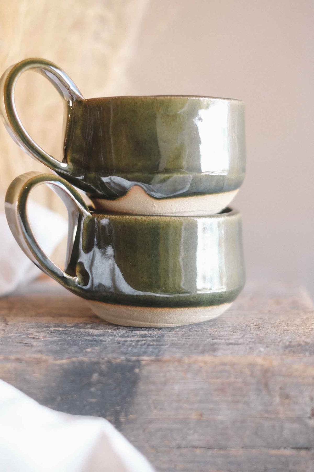 Handbuilt Ceramic Cup — Jade