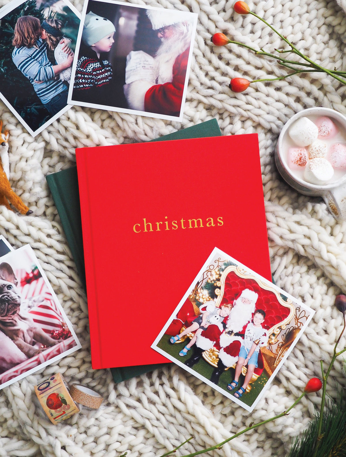 Family Christmas Book | Red