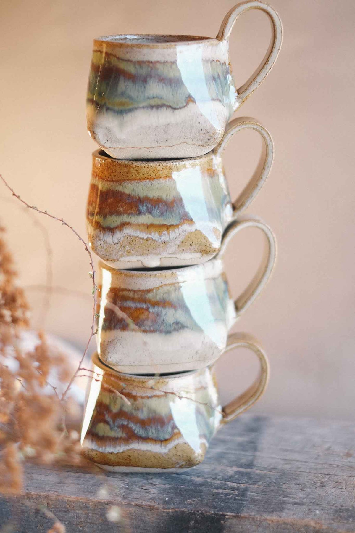 The Folded Mug — Seaweed Glaze 300ml