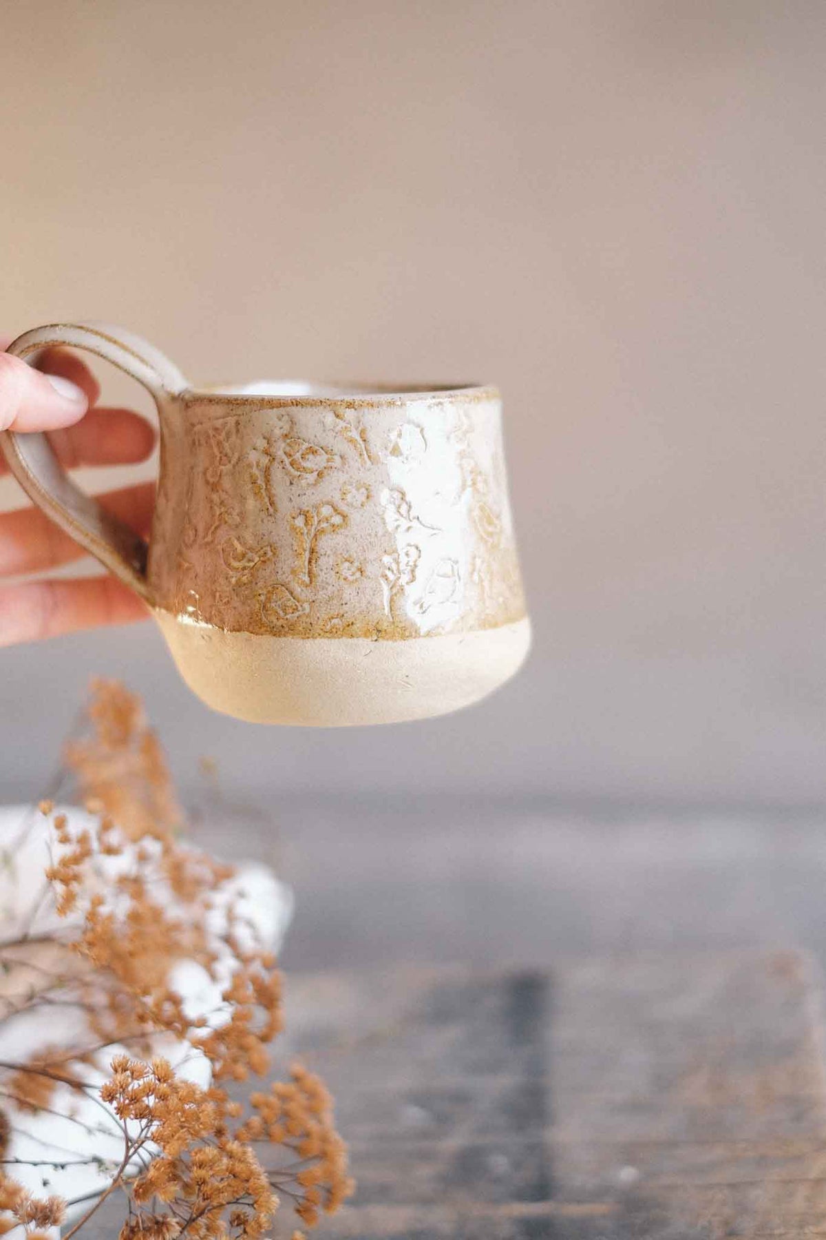 Binalong Cream Mug – Pattern