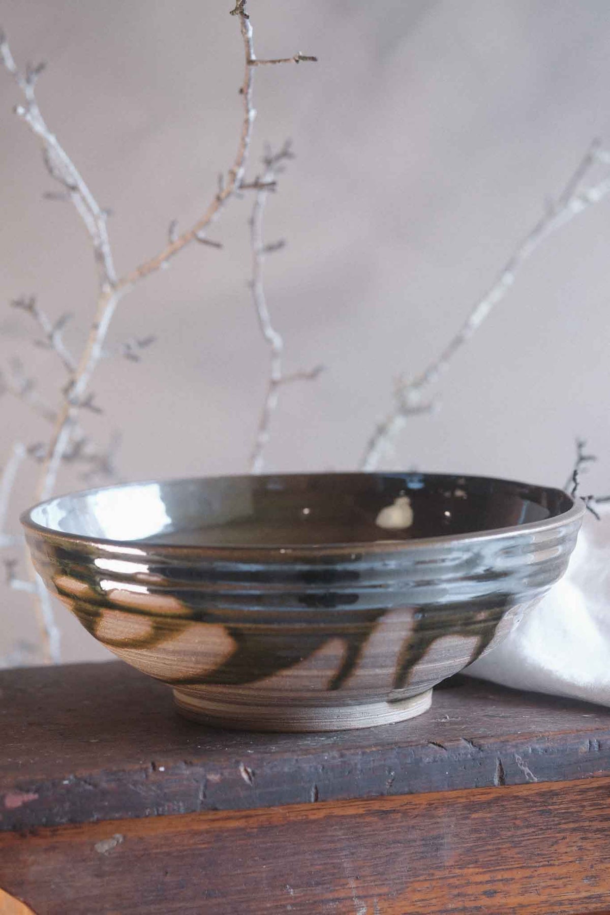 Jade Wild Clay Serving Bowl — Extra Large