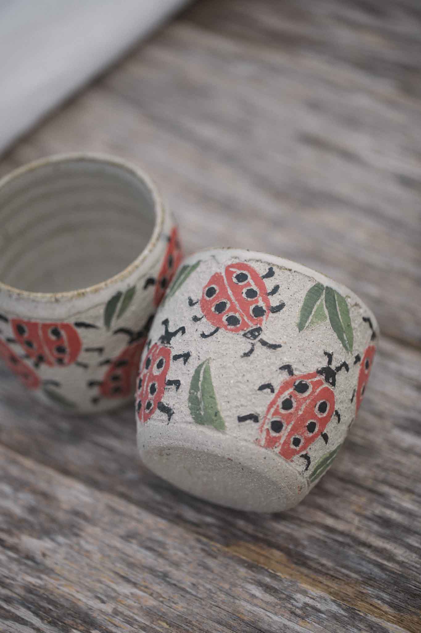 Ladybug Latte Cup (Collaboration with Jane Chapman)
