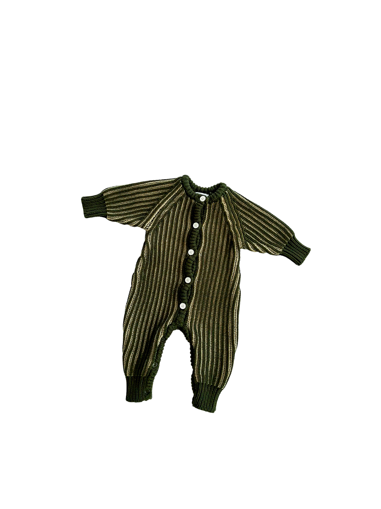 CLASSIC KNIT ROMPER | PESTO