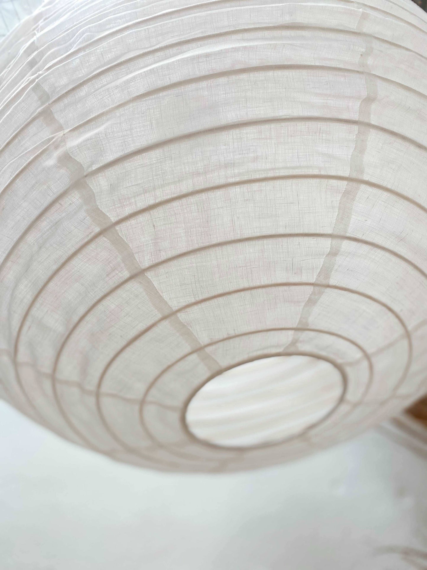 THE ATHENA LINEN PENDANT: White / 70cm / Pear