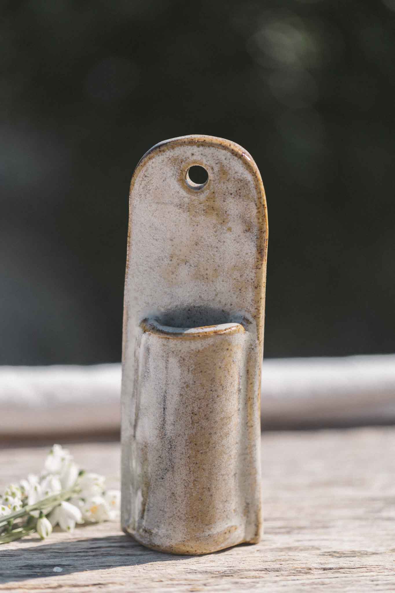 Handcrafted Ceramic Wall Hanging Vase | Long