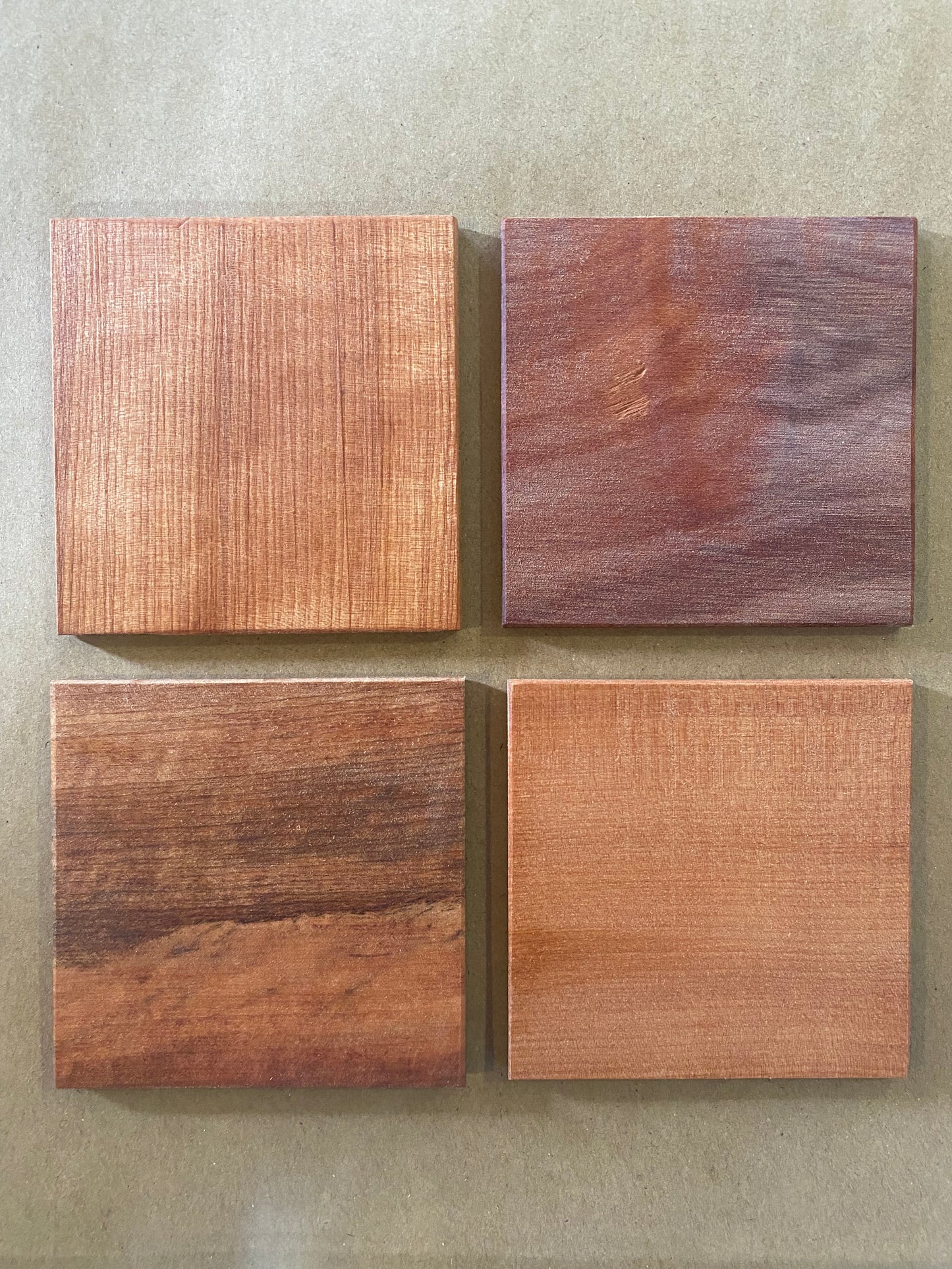 Tasmanian Handmade Timber Coaster Bundle of 4