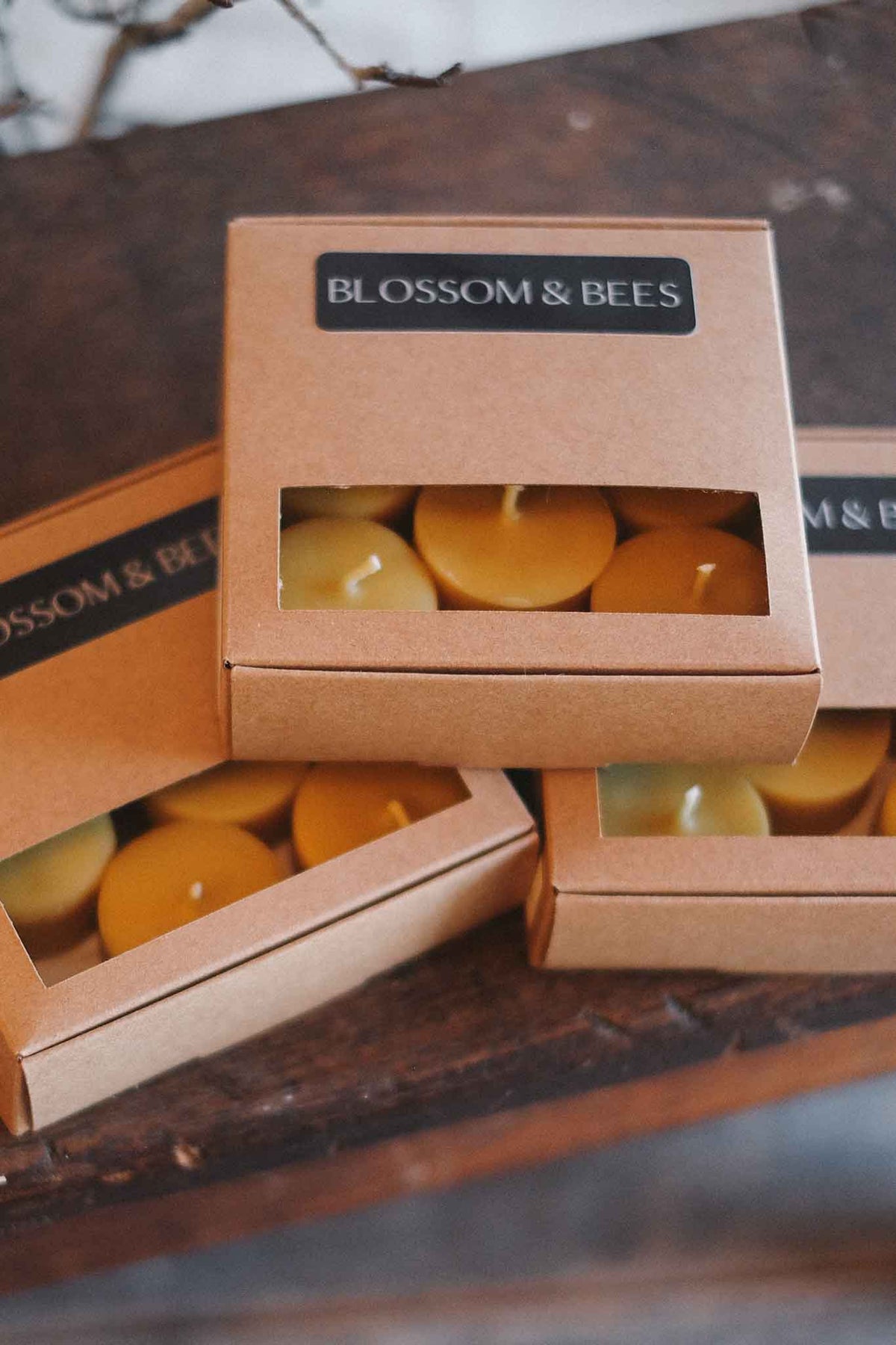 Handmade Australian Beeswax Tealight Candles 6 Pack