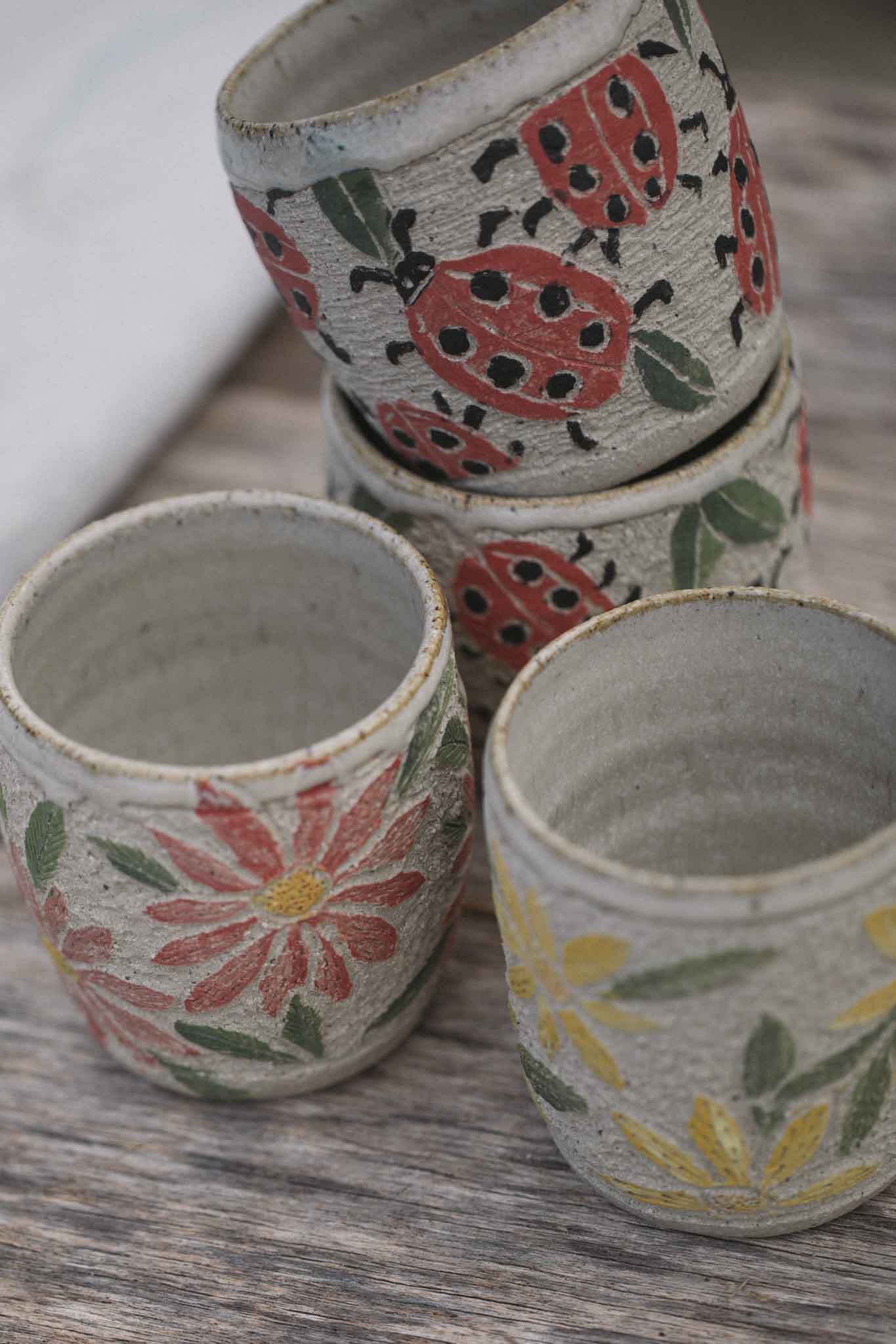 Ladybug Latte Cup (Collaboration with Jane Chapman)