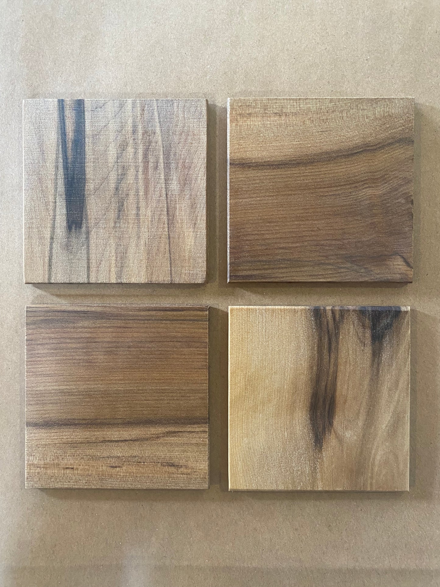 Tasmanian Handmade Timber Coaster Bundle of 4
