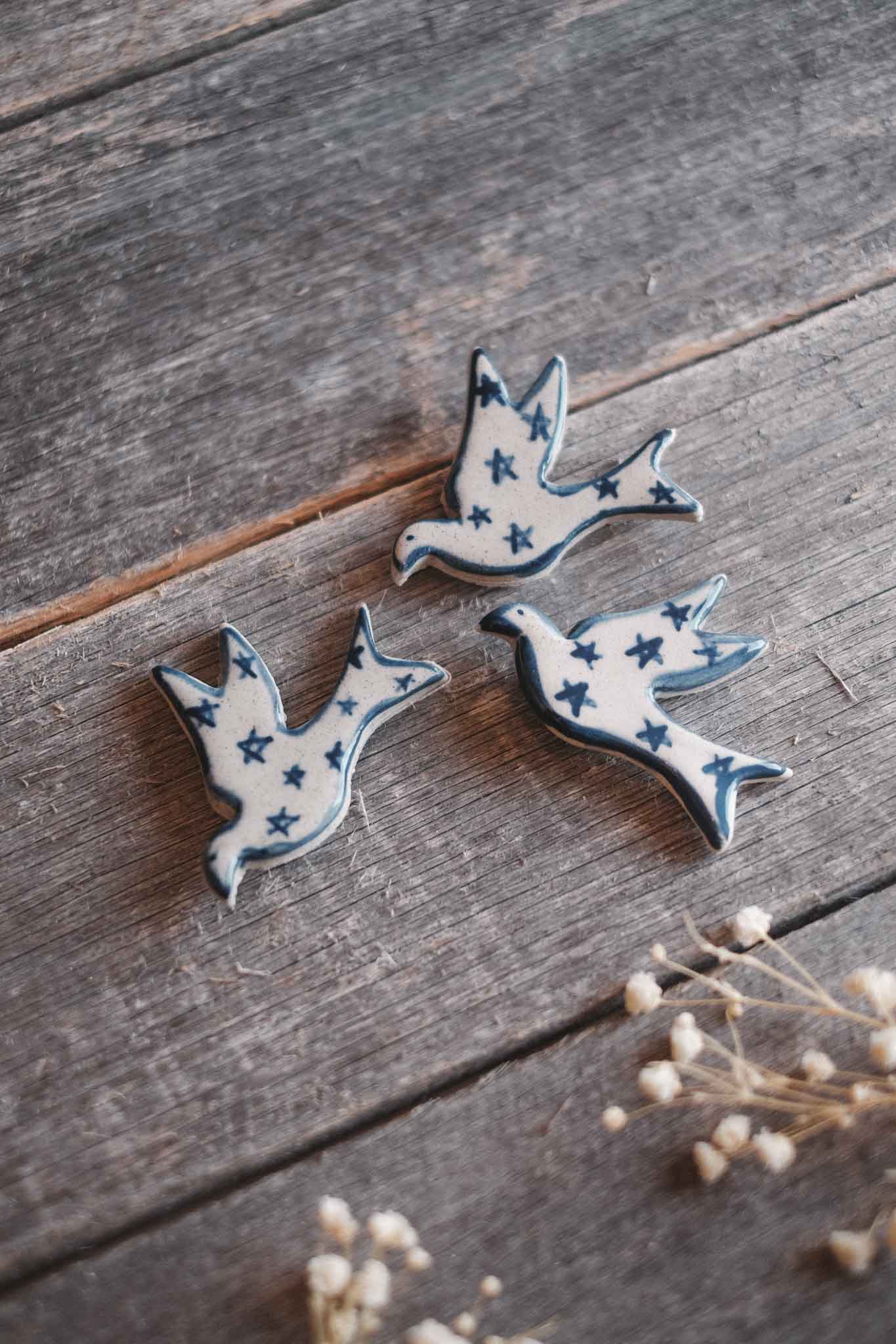 Dove | Handmade Ceramic Fridge Magnet