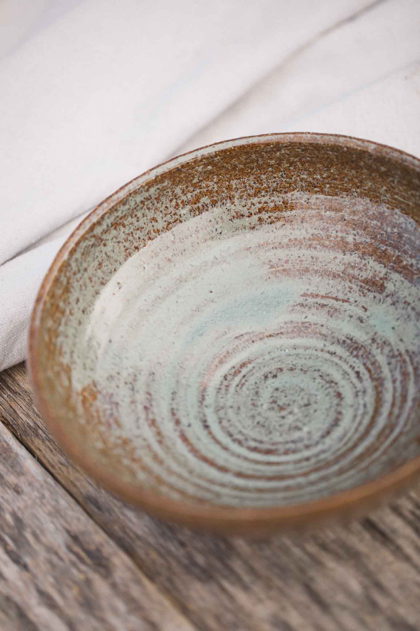 Large Eucalyptus Serving Bowl