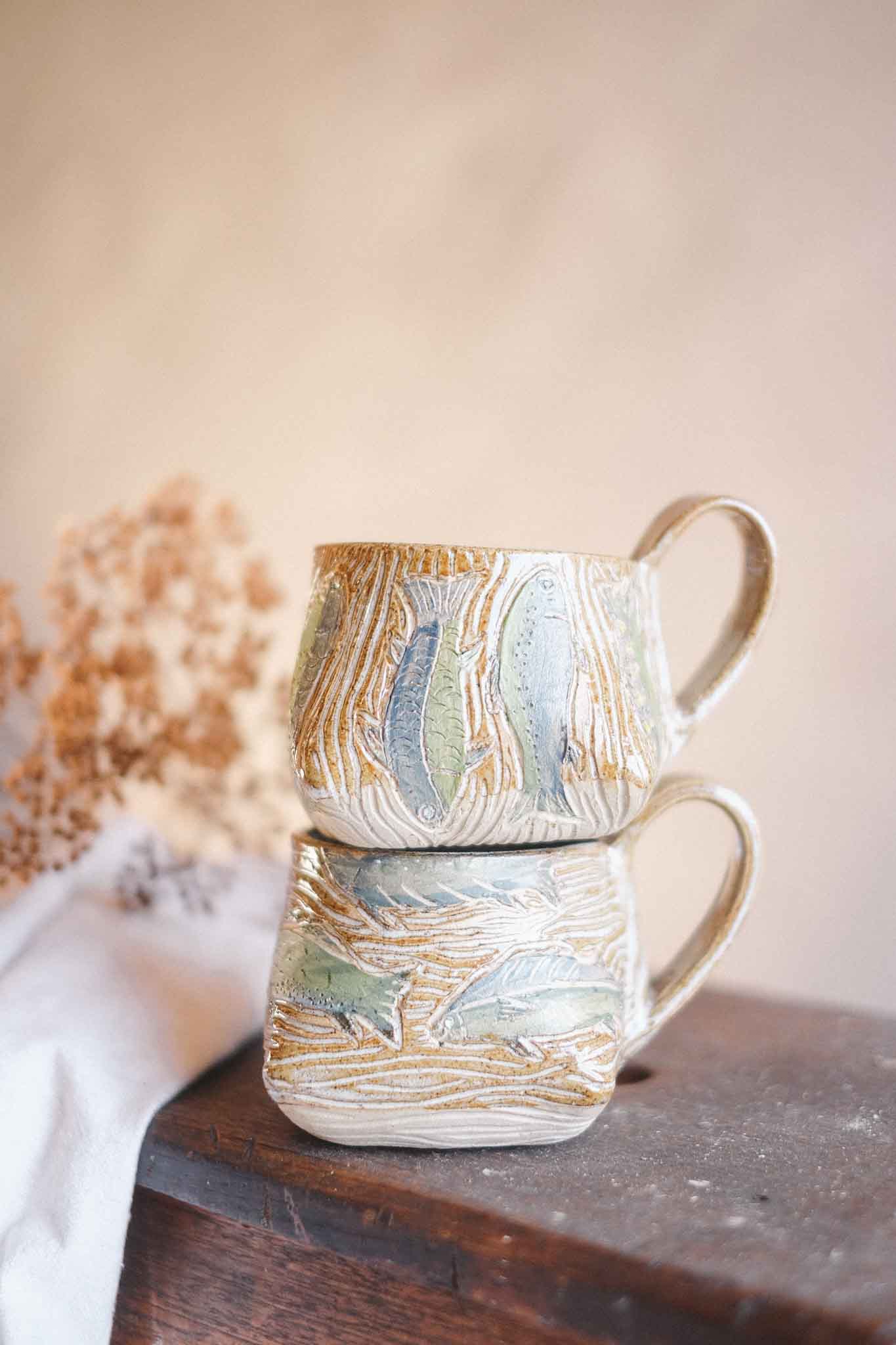 Blue Fishies Mug — Jane Chapman Collaboration — 300ml