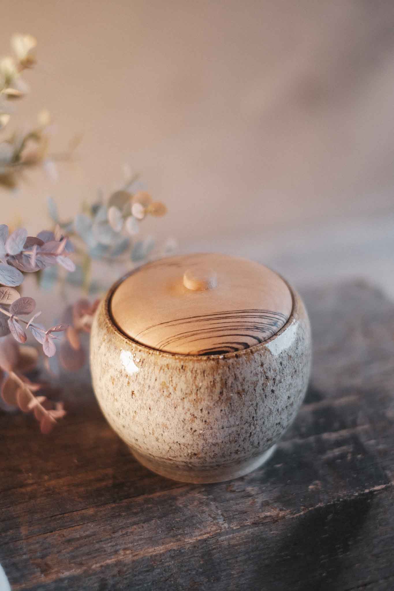 Ceramic Jar with Blackheart Sassafras Lid — Medium