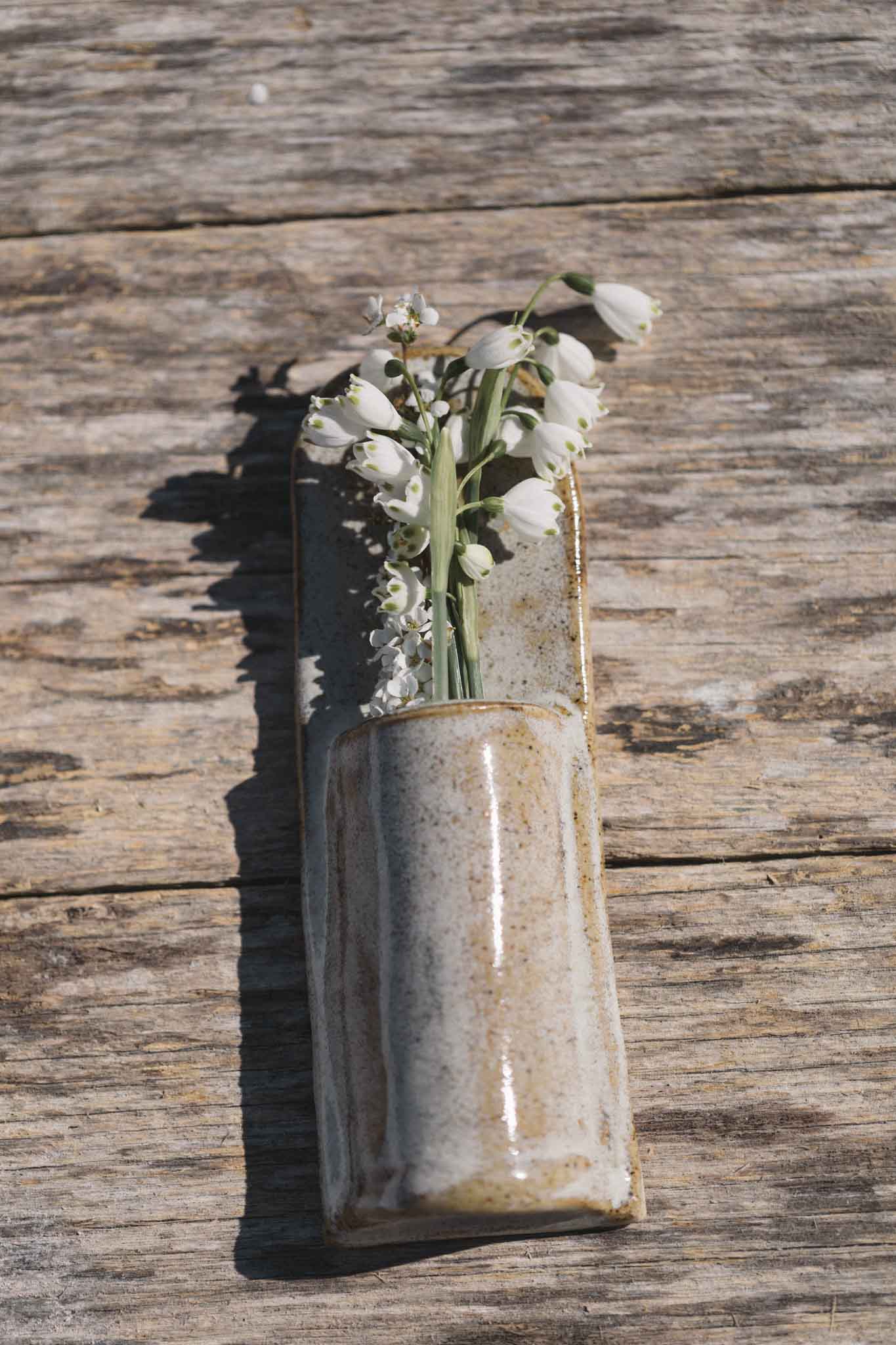 Handcrafted Ceramic Wall Hanging Vase | Long