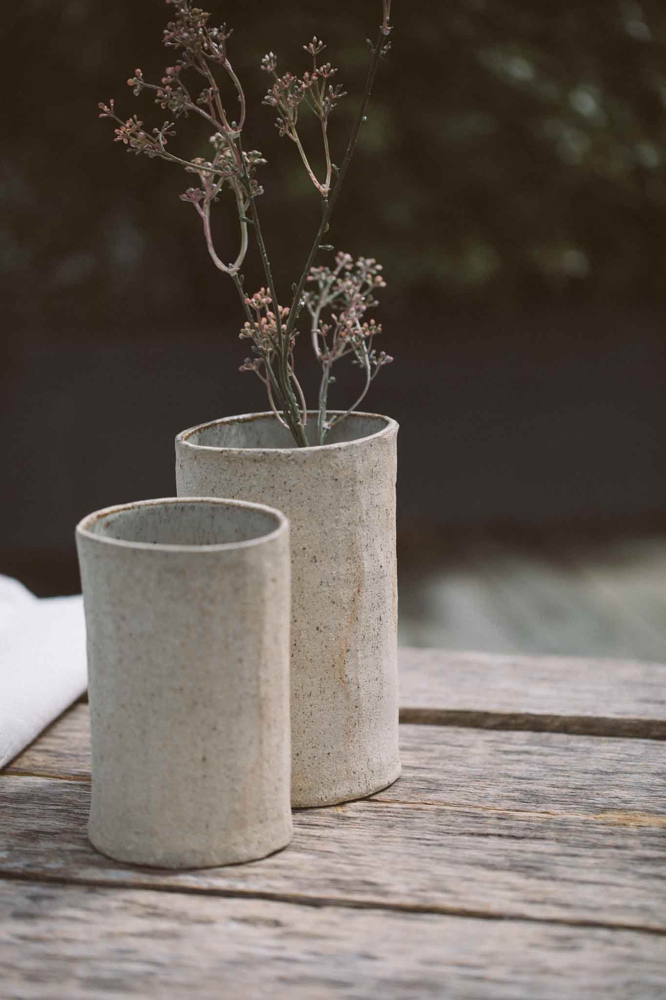 Raw Earth Carved Vase | Medium