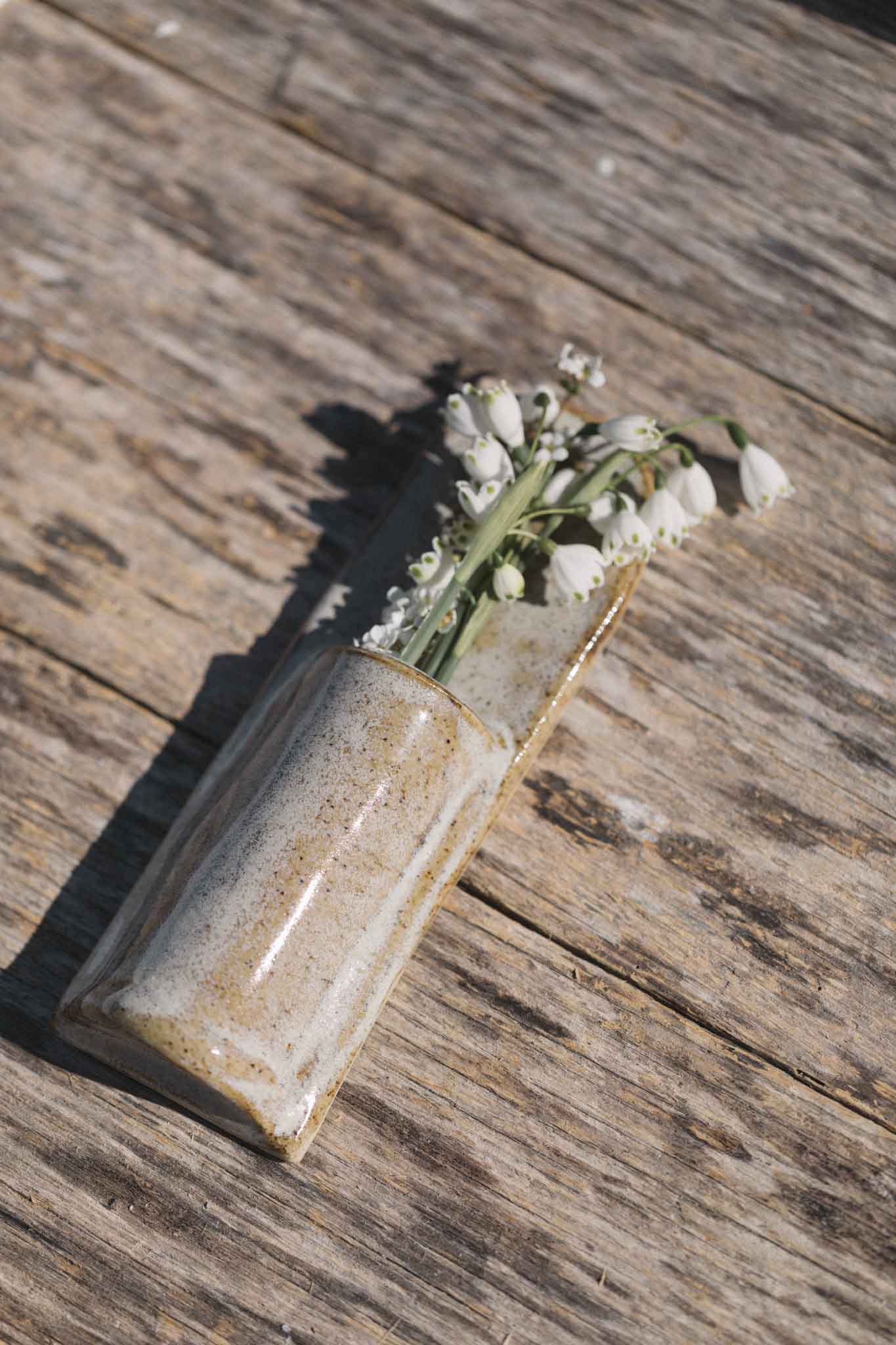 Handcrafted Ceramic Wall Hanging Vase | Long