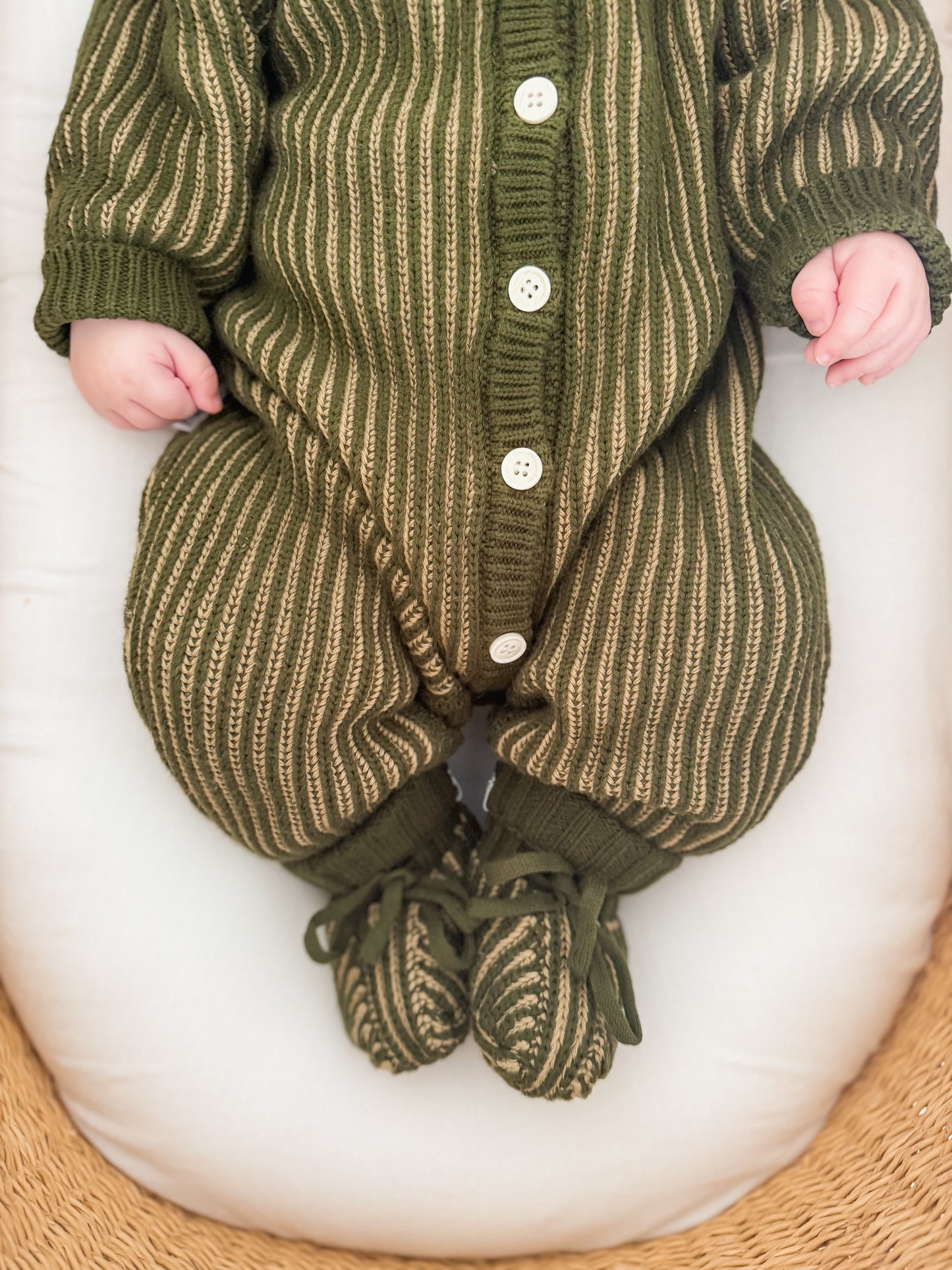 CLASSIC KNIT ROMPER | PESTO