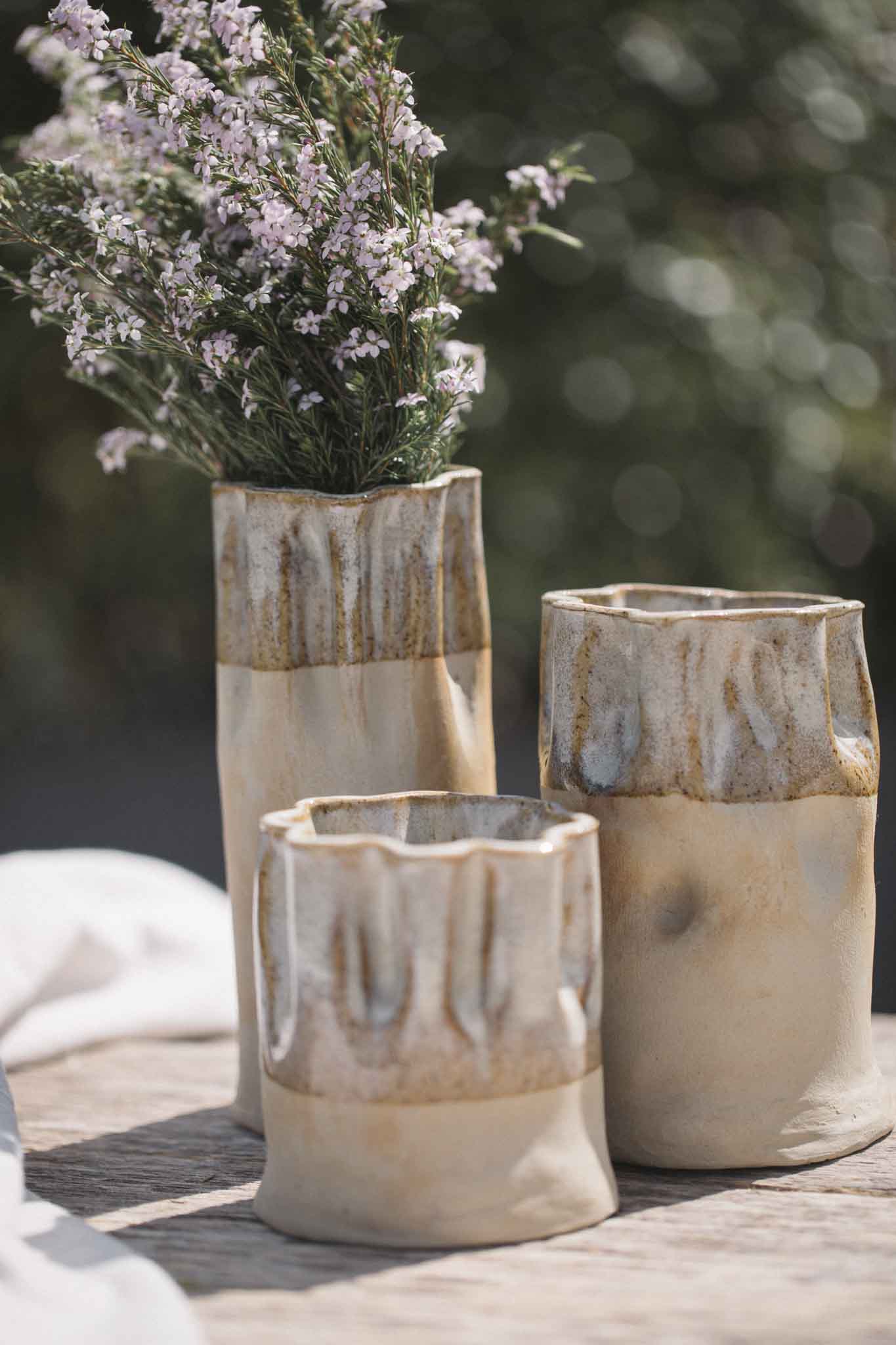 Ruffle Vases