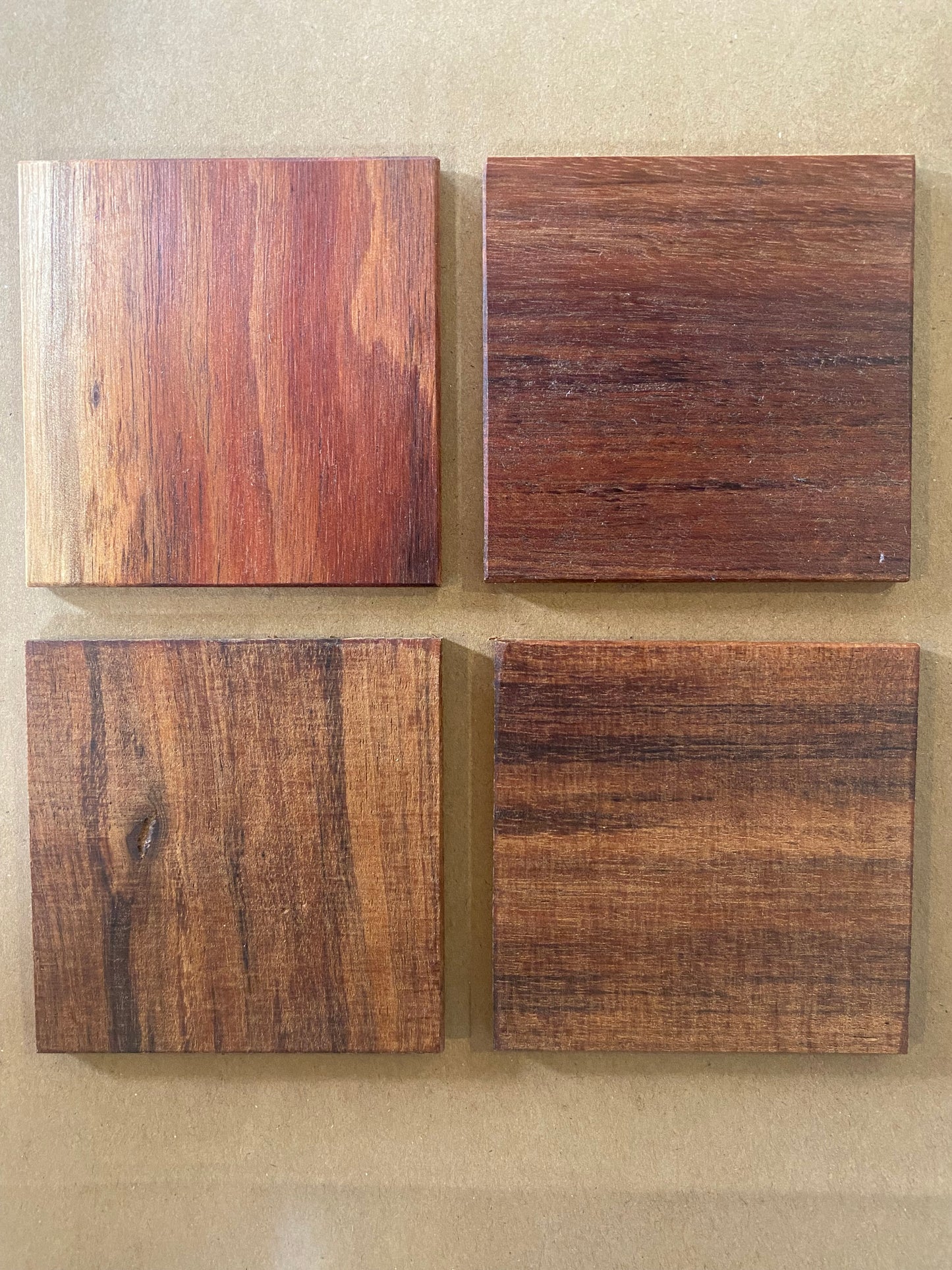 Tasmanian Handmade Timber Coaster Bundle of 4