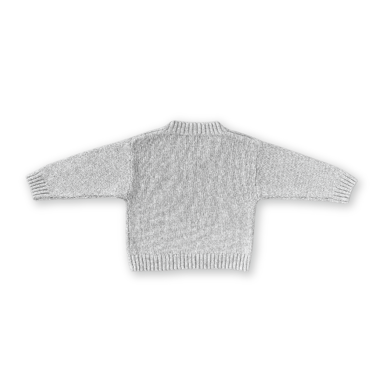 V-Neck Pull Over - Grey Marle