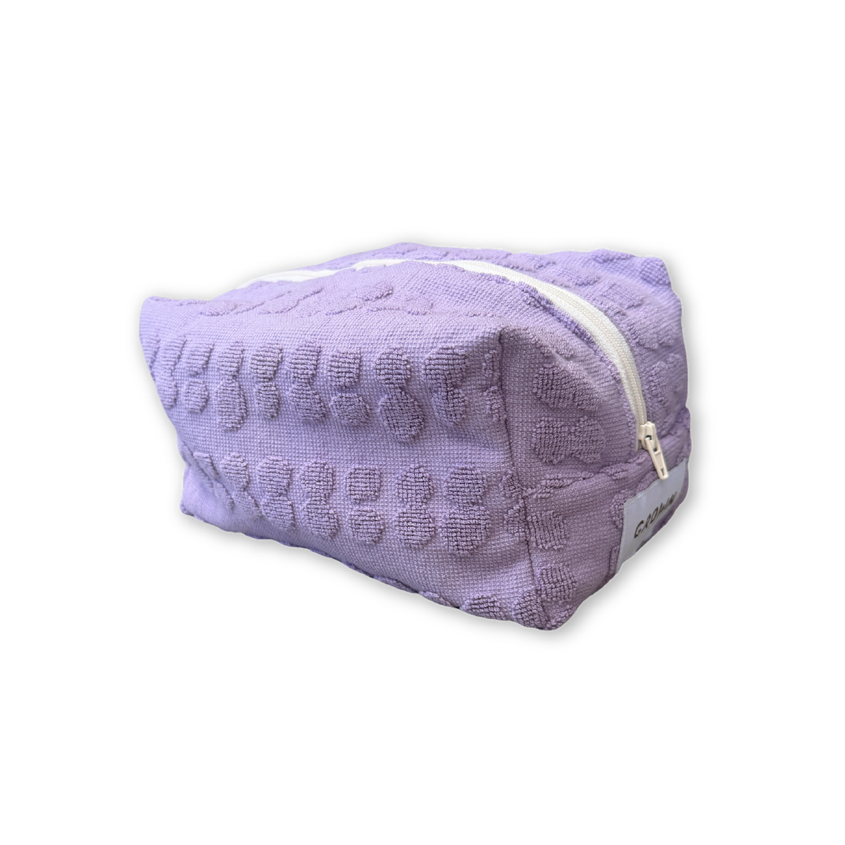 Bubble Terry Towelling Pouch - Mauve