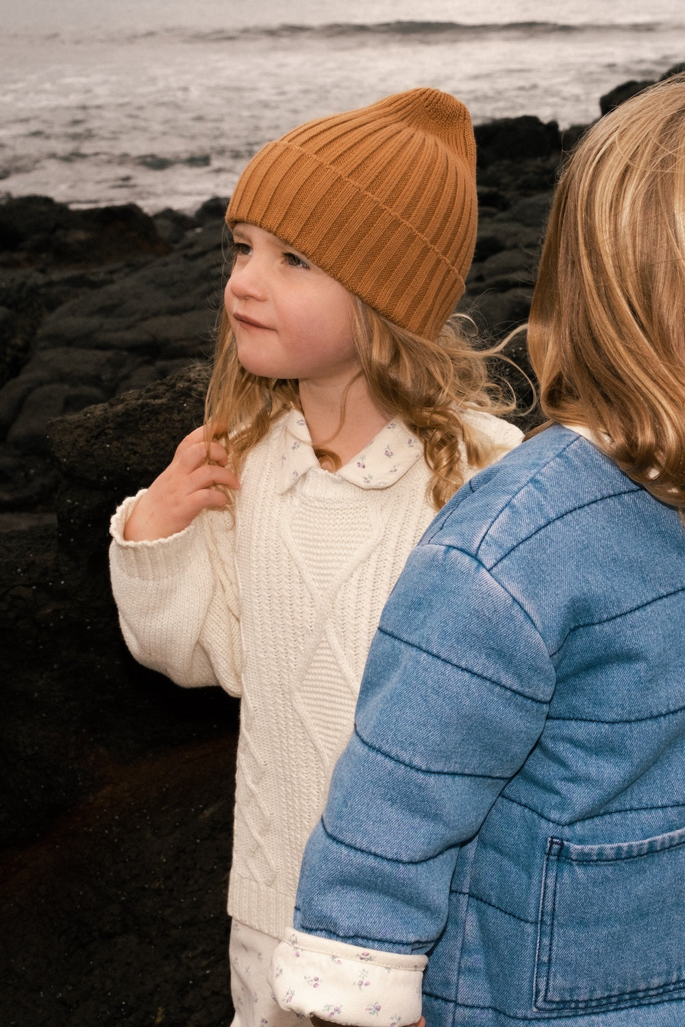 Ribbed Pixie Beanie - Toast