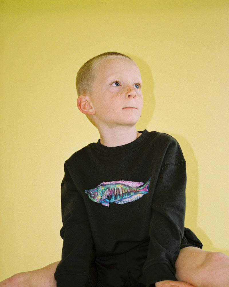 Parrot Fish Jumper - Ash