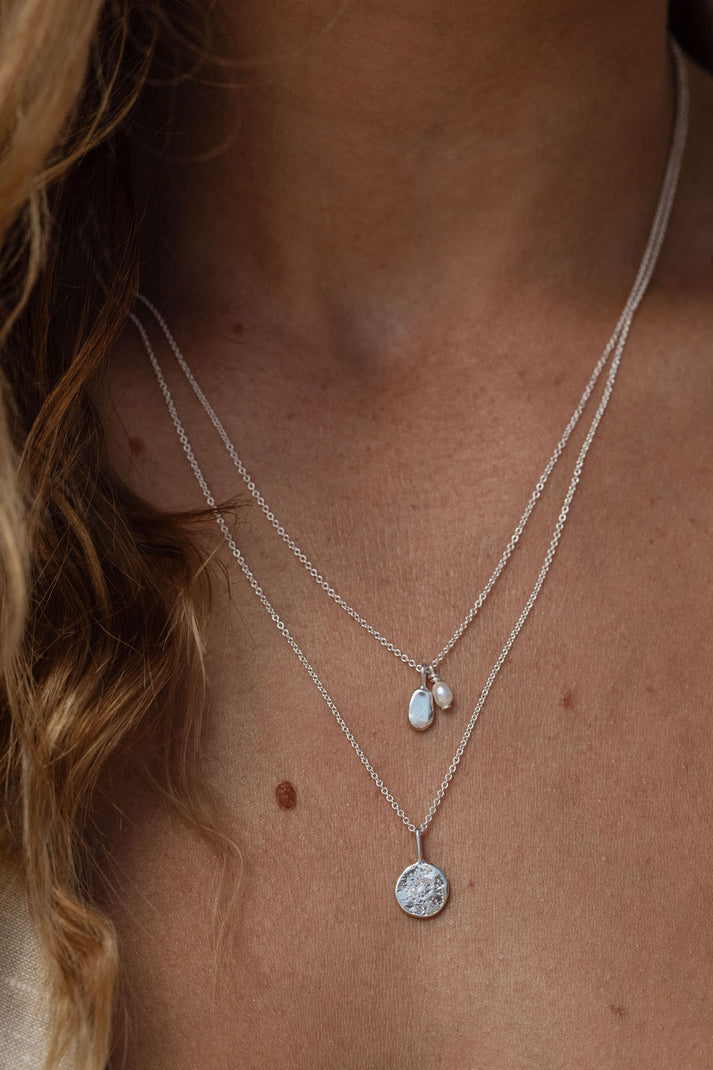 Moon Necklace | Sterling Silver
