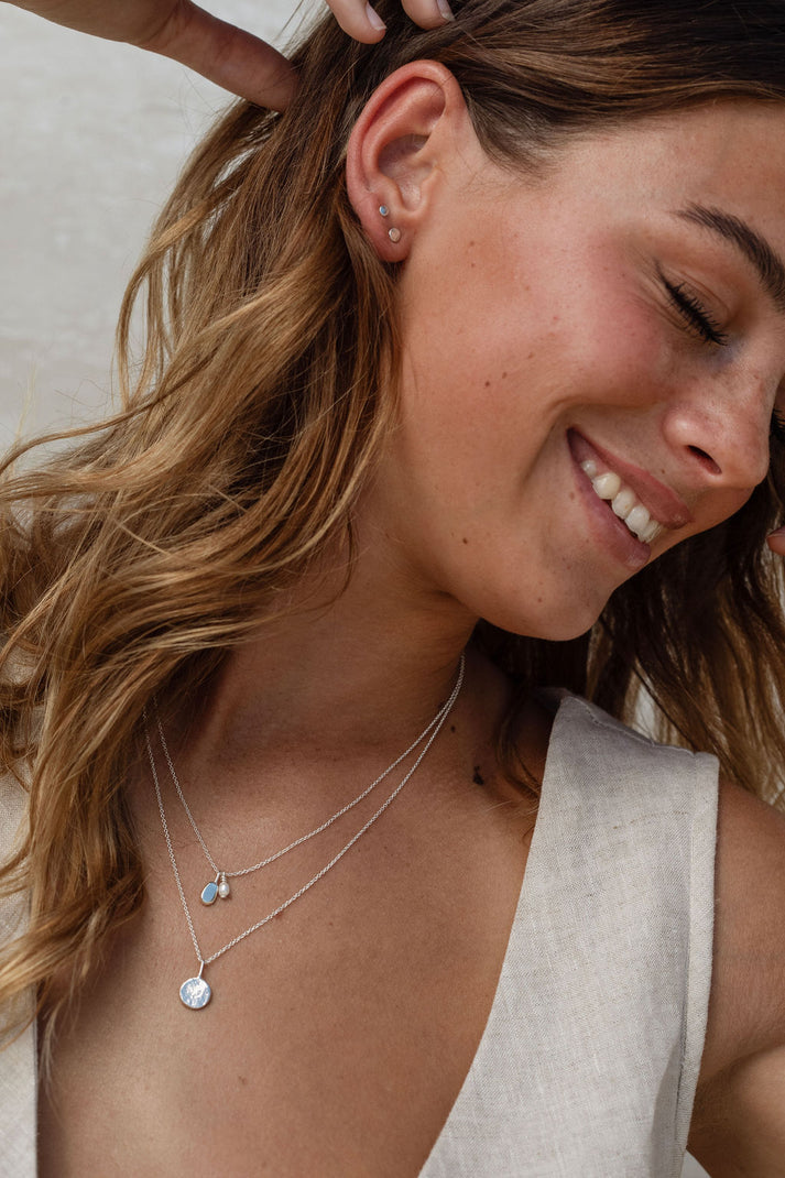 Moon Necklace | Sterling Silver