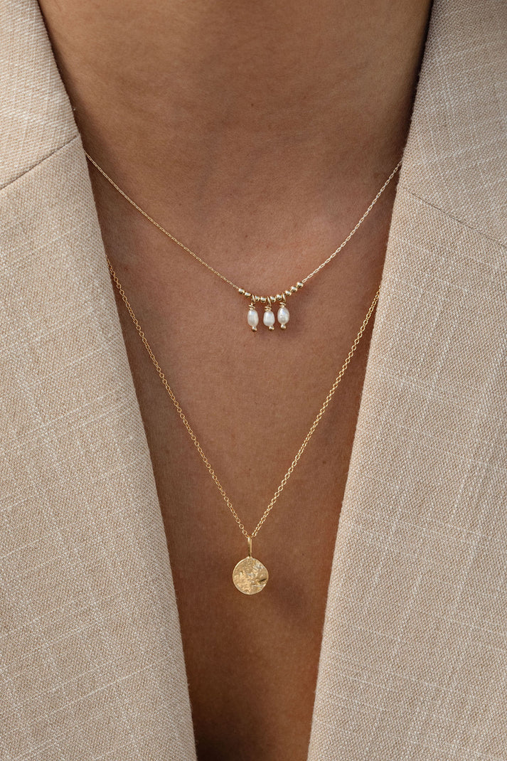 Anna Pearl Necklace | Gold Filled