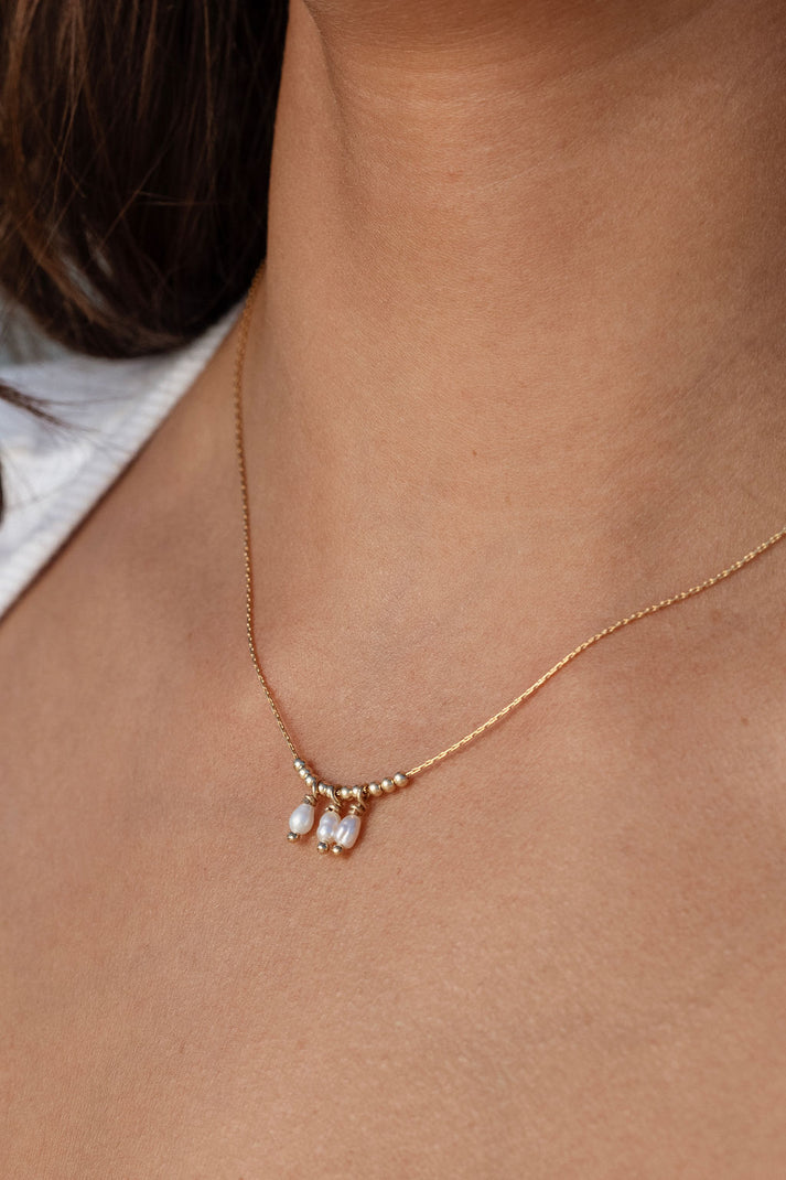 Anna Pearl Necklace | Gold Filled
