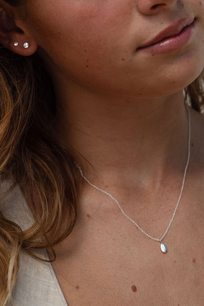 Pebble Necklace | Sterling Silver