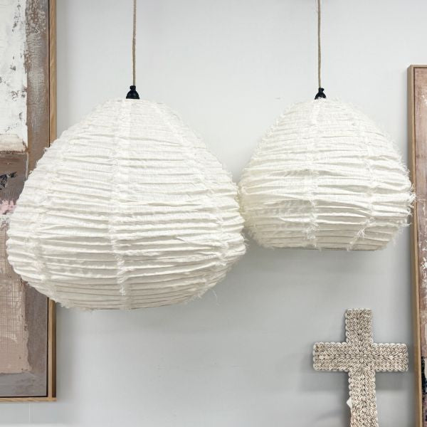 Abi Pendant Pear — White