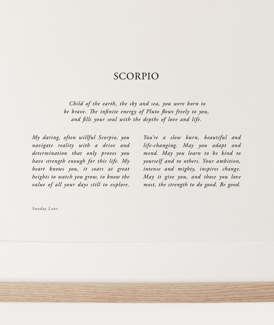 Scorpio 04: A4 Print