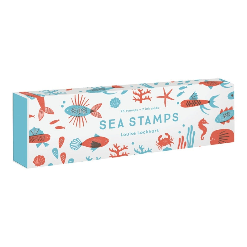 Sea Stamps 25 stamps + 2 ink pads By Louise Lockhart & Louise Lockhart