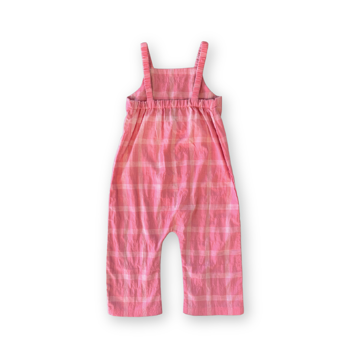 Cotton Check Playsuit