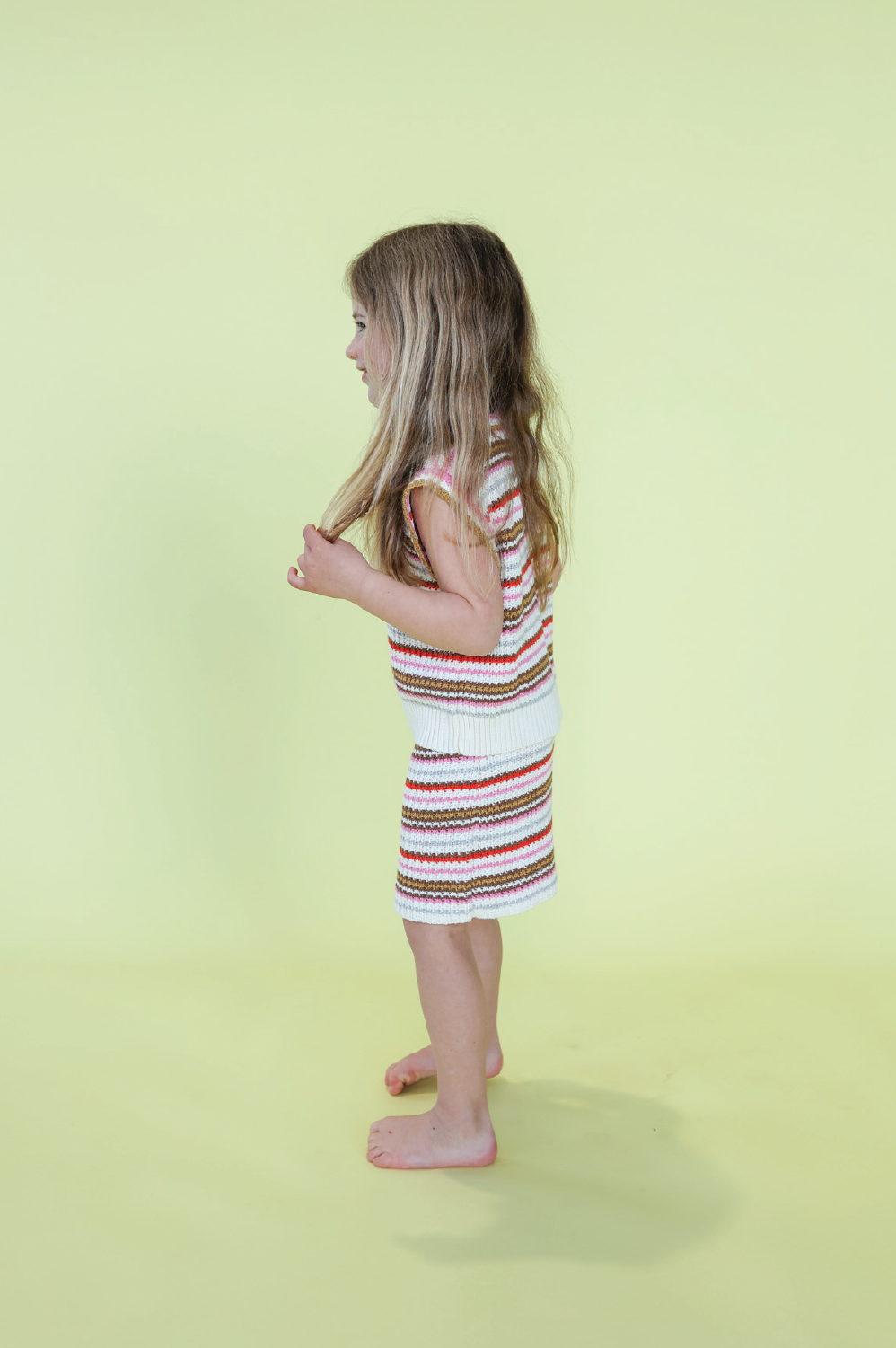 Organic Sunshine Stripe Knit Top
