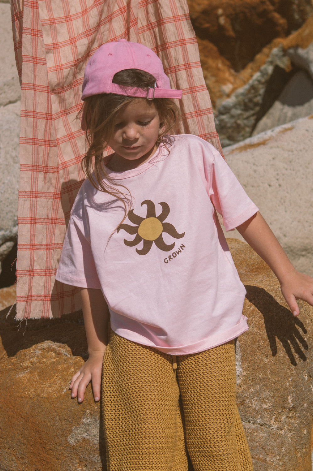 Organic Sunny Tee - Pinky