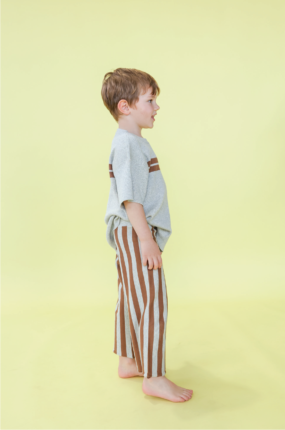 Organic Striped Knit Pant