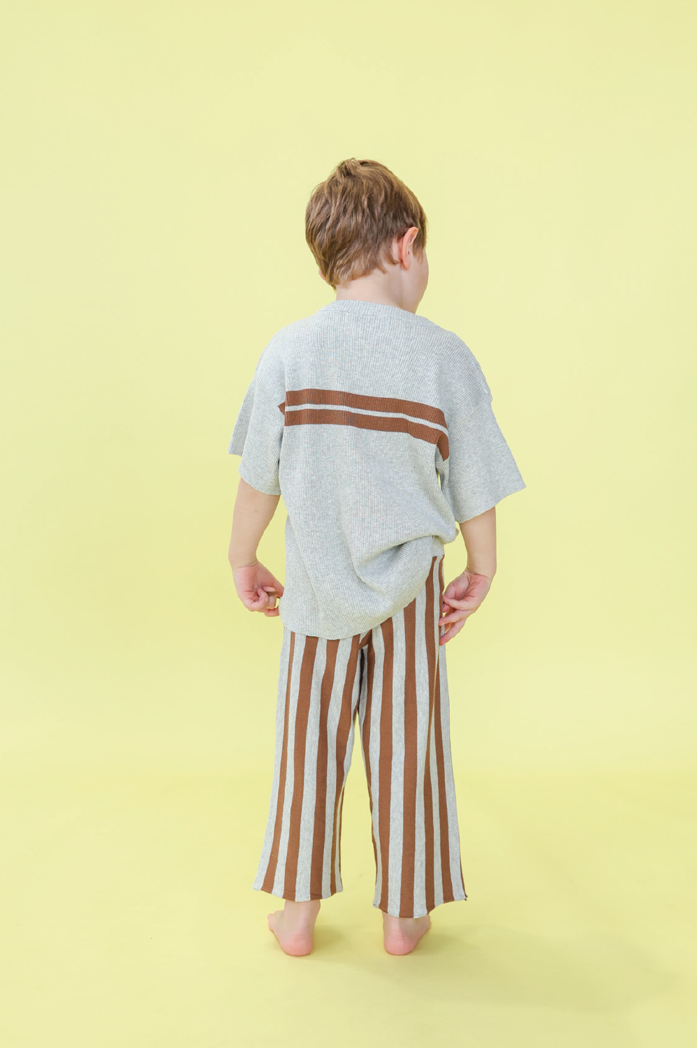 Organic Striped Knit Pant